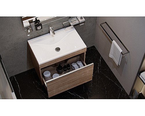 Тумба под раковину Velvex Pulsus 70 tp.PUL.PUL.70.1Y подвесная Дуб сонома