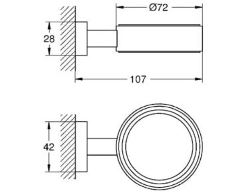 Держатель Grohe Essentials 40508001 Хром