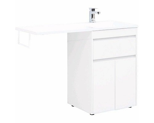 Тумба с раковиной Aquanet Токио 120 R 239210 Белая