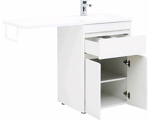 Тумба с раковиной Aquanet Токио 120 R 239210 Белая