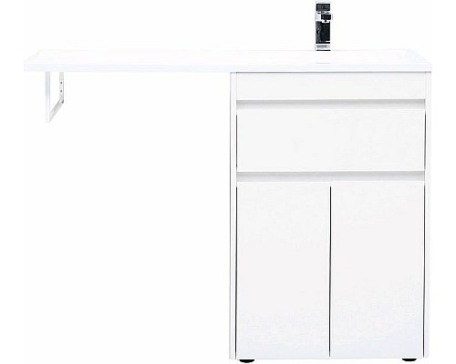 Тумба с раковиной Aquanet Токио 120 R 239210 Белая