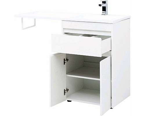 Тумба с раковиной Aquanet Токио 120 R 239210 Белая