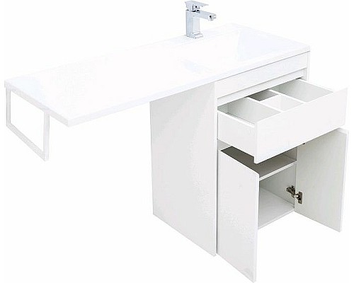 Тумба с раковиной Aquanet Токио 120 R 239210 Белая