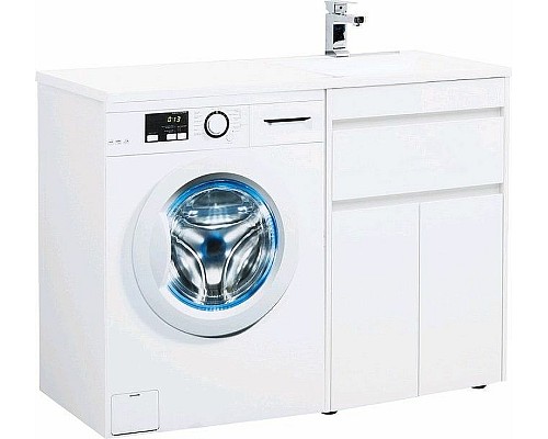 Тумба с раковиной Aquanet Токио 120 R 239210 Белая