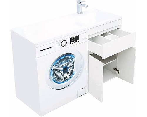 Тумба с раковиной Aquanet Токио 120 R 239210 Белая