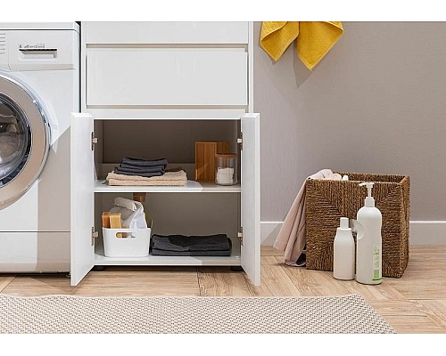 Тумба с раковиной Aquanet Токио 120 R 239210 Белая