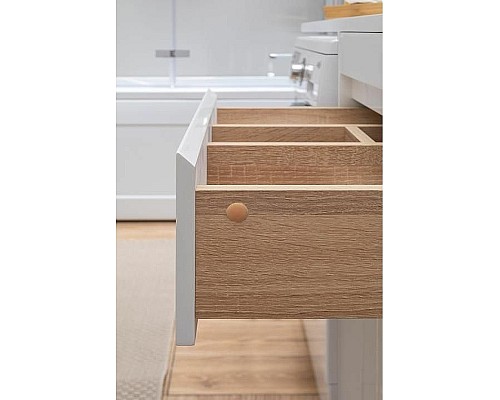 Тумба с раковиной Aquanet Токио 120 R 239210 Белая