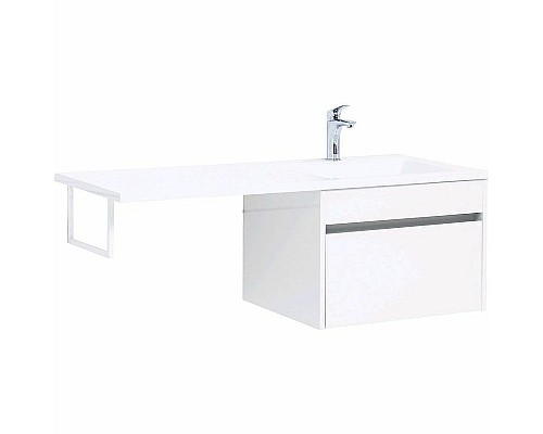 Тумба с раковиной Aquanet Токио 120 R 239213 подвесная Белая