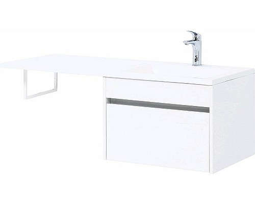 Тумба с раковиной Aquanet Токио 120 R 239213 подвесная Белая