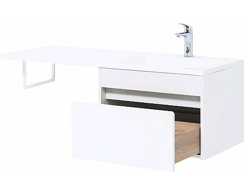 Тумба с раковиной Aquanet Токио 120 R 239213 подвесная Белая