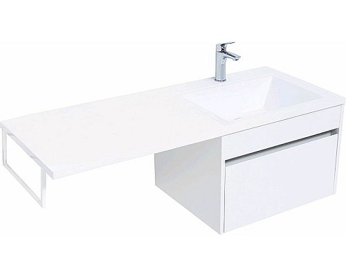 Тумба с раковиной Aquanet Токио 120 R 239213 подвесная Белая