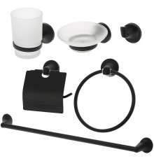 Набор аксессуаров для ванной Orange Y01-888b Черный