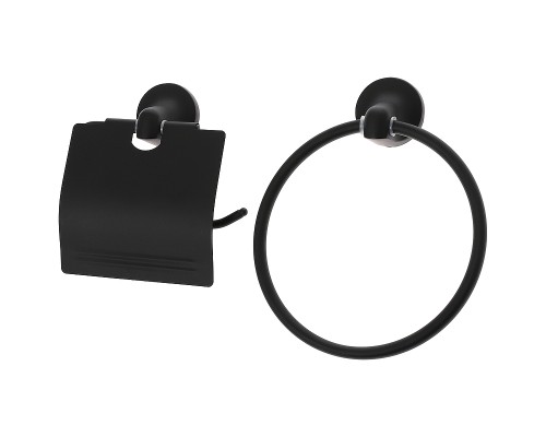 Набор аксессуаров для ванной Orange Y01-888b Черный