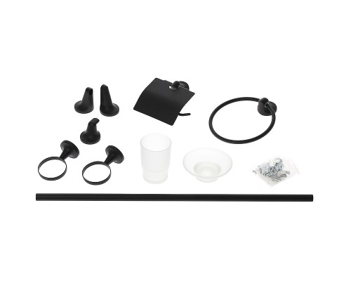 Набор аксессуаров для ванной Orange Y01-888b Черный