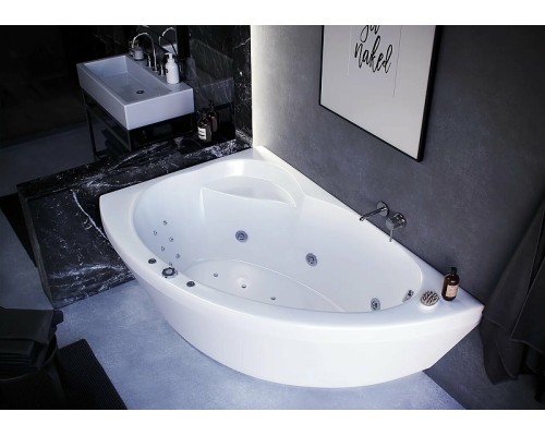 Акриловая ванна Aquatek Аякс 2 170x100 L AYK170-0000085 без гидромассажа с фронтальной панелью с каркасом (вклеенный) со слив-переливом