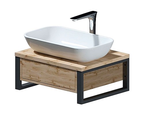 Тумба под раковину 1MarKa Grunge Loft 60П Ц0000001580 подвесная Дуб вотан