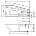 Акриловая ванна Riho Rething Space 160х75 L B112001005 (BR1400500000000) без гидромассажа