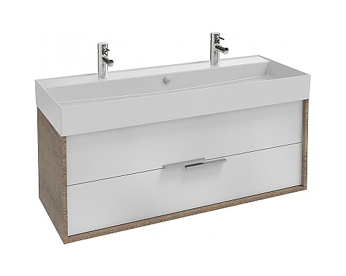 Тумба под раковину Jacob Delafon Vivienne 120 EB1509-E52-N18 подвесная Белая Дуб табак