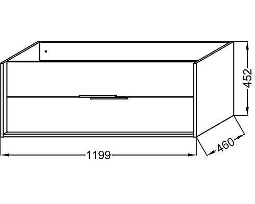 Тумба под раковину Jacob Delafon Vivienne 120 EB1509-E52-N18 подвесная Белая Дуб табак