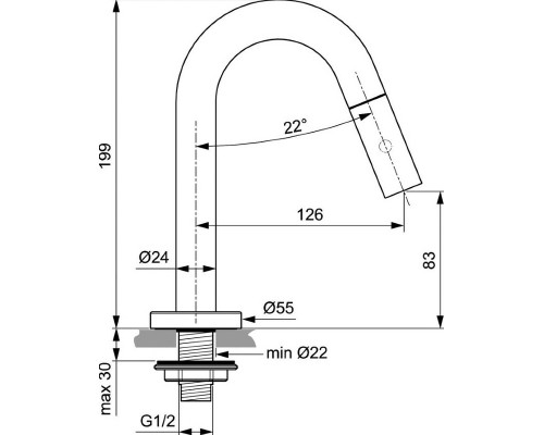 Излив для смесителя Ideal Standard IdealStream F2842XG Черный шелк