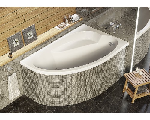 Акриловая ванна Alex Baitler Nero 160х100 R без гидромассажа