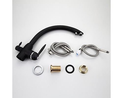 Смеситель для кухни Frap H99 F4399-7 Черный матовый