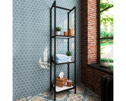 Стеллаж Эстет Comfort Loft 40 ФР-00003670 Белый Черный