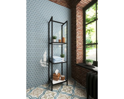 Стеллаж Эстет Comfort Loft 40 ФР-00003670 Белый Черный