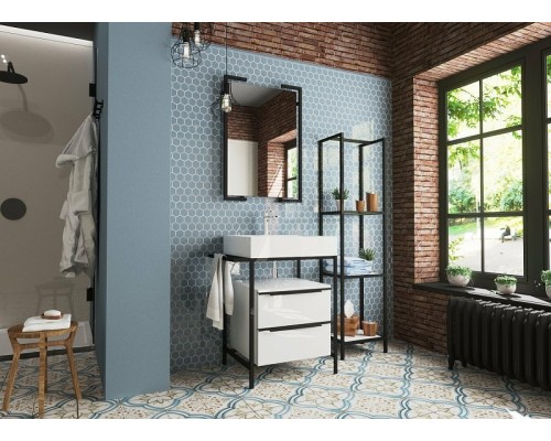 Стеллаж Эстет Comfort Loft 40 ФР-00003670 Белый Черный