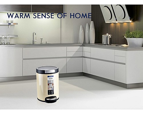 Ведро для мусора Frap F714 Бронза