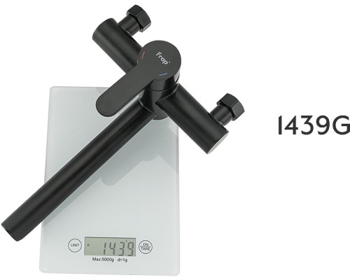 Смеситель для ванны Frap H801 F32801-6 универсальный Черный матовый