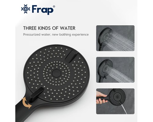 Душевая система Frap H67-6 F2467-6 Черная матовая