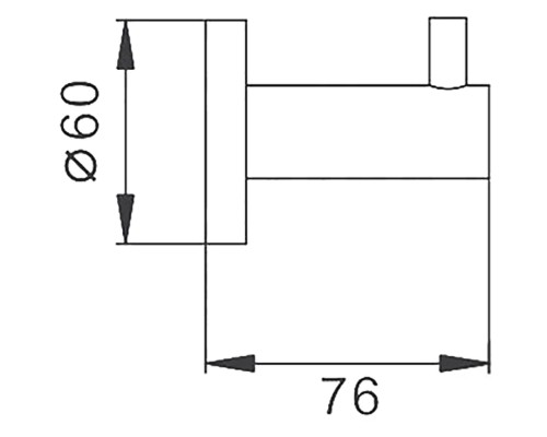 Крючок Frap F302 F30205 Черный матовый