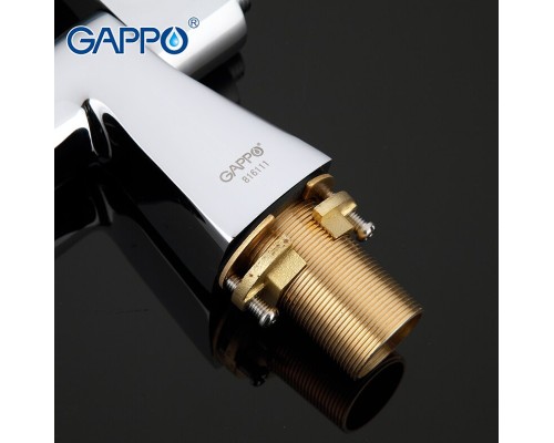 Смеситель на борт ванны Gappo Хром