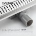 Душевой лоток Gappo с решеткой Нержавеющая сталь
