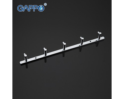 Вешалка для полотенец Gappo G202-5 Хром