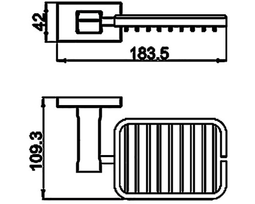 Мыльница Gappo G0702-10 Хром