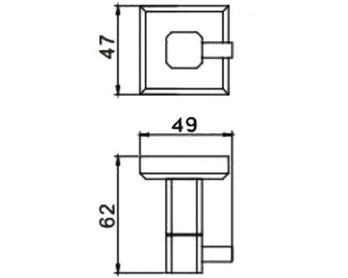 Крючок Gappo G38 G3805-1 Хром