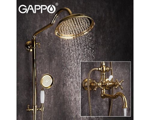 Душевая система Gappo G89-6 G2489-6 Золото