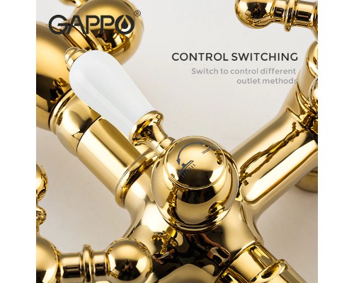 Душевая система Gappo G89-6 G2489-6 Золото