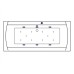Акриловая ванна Excellent Aquaria Lux 180x80 с гидромассажем