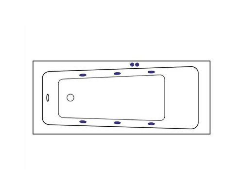 Акриловая ванна Excellent Ava 160x70 WAEX.AVA16.SOFT.CR с гидромассажем