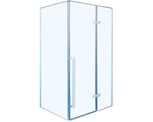Душевой уголок Ceruttispa 120х90 C1AW профиль Белый стекло прозрачное