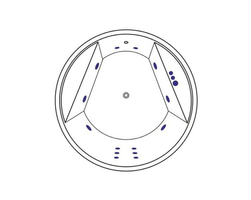 Акриловая ванна Excellent Great Arc 160x160 WAEX.GRE16.SMART.GL с гидромассажем