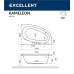 Акриловая ванна Excellent Kameleon 170x110 R Smart Бронза с гидромассажем
