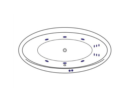 Акриловая ванна Excellent Lumina 190x95 WAEX.LUM19.LINE.GL с гидромассажем