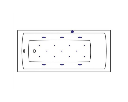 Акриловая ванна Excellent Aquaria 160x70 WAEX.AQU16.RELAX.BR с гидромассажем