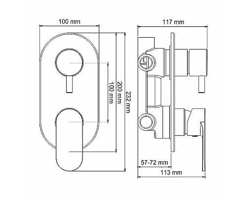 Душевая система WasserKRAFT А85161 Белая матовая