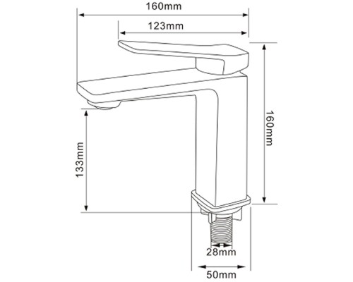 Смеситель для раковины Comforty FC071A-CKBT Белый