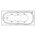 Акриловая ванна Excellent Sekwana 170x75 Relax Бронза с гидромассажем